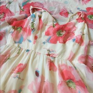 large floral maxi zipup